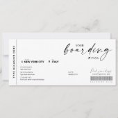 Carte d'embarquement moderne Surprise faux billet (Devant)