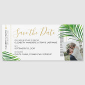 Carte d'embarquement moderne Tropical Enregistrer  (Devant)