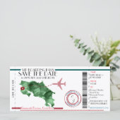 Carte d'embarquement modifiable Enregistrer la dat (Debout devant)