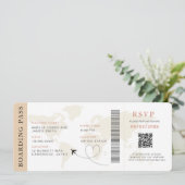 Carte d'embarquement neutre Code QR de destination (Debout devant)