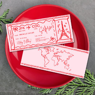Carte d'embarquement Paris Surprise