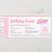 Carte d'embarquement personnalisée pour une croisi (Devant / Derrière)