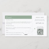 Carte d'embarquement Photo Qr Code Mariage Destina (Dos)