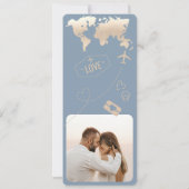 Carte d'embarquement Plane Billetterie Destination (Dos)