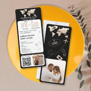Carte d'embarquement Plane Billetterie Destination