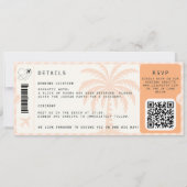 Carte d'embarquement pour destination tropicale av (Dos)
