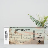 Carte d'embarquement pour la retraite Île tropical (Debout devant)