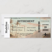 Carte d'embarquement pour la retraite Île tropical (Devant)