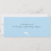 Carte d'embarquement pour le Faire-part de mariage (Dos)