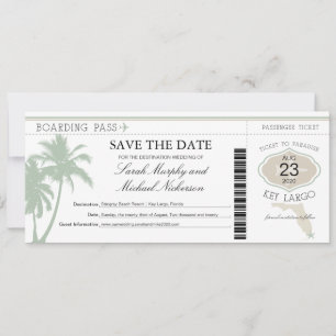 Carte d'embarquement pour le rappel de date de mar