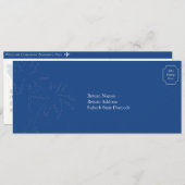 Carte d'embarquement pour le RSVP de mariage à Bal (Devant / Derrière)