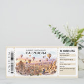 Carte d'embarquement pour le voyage en Cappadoce (Debout devant)