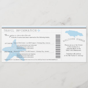 Carte d'embarquement pour les informations de voya