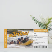 Carte d'embarquement pour Rafting River Trip (Debout devant)