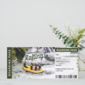 Carte d'embarquement pour Rafting River Trip (Debout devant)
