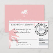 Carte d'embarquement pour République dominicaine R (Devant / Derrière)