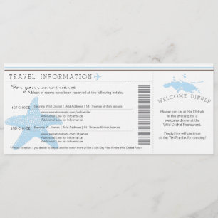 Carte d'embarquement pour St. Thomas Info voyage M