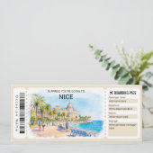 Carte d'embarquement pour un beau voyage à Nice Fr (Debout devant)