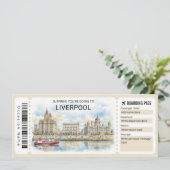 Carte d'embarquement pour un voyage à Liverpool (Debout devant)