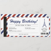 Carte d'embarquement pour un voyage surprise à Par (Devant / Derrière)