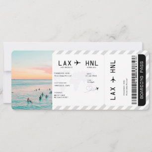 Carte d'embarquement pour un voyage surprise en av