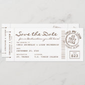 Carte d'embarquement rétroactive et timbre de pass (Devant / Derrière)