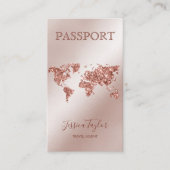 Carte d'embarquement rose Gold Passport Carte du m (Devant)