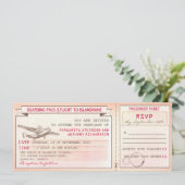 carte d'embarquement rose ticket-invitations de ma (Debout devant)