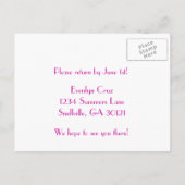 Carte d'embarquement RSVP (Dos)