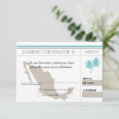 Carte d'embarquement RSVP au MEXIQUE (Debout devant)