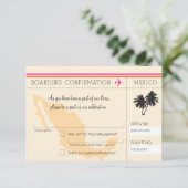 Carte d'embarquement RSVP au Mexique (Debout devant)
