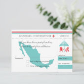 Carte d'embarquement RSVP au Mexique (Debout devant)