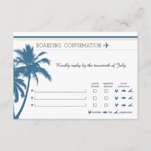 Carte d'embarquement RSVP pour Floride Bleue & Crè