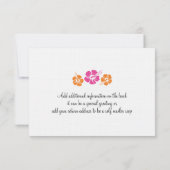 Carte d'embarquement RSVP pour Hawaï (Dos)