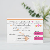 Carte d'embarquement RSVP pour Hawaï (Debout devant)