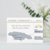 Carte d'embarquement RSVP POUR LA JAMAÏQUE (Debout devant)