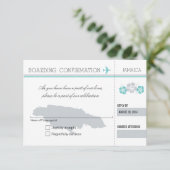 Carte d'embarquement RSVP POUR LA JAMAÏQUE (Debout devant)