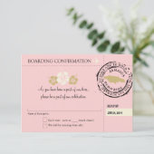 Carte d'embarquement RSVP pour la Jamaïque (Debout devant)