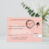 Carte d'embarquement RSVP pour la République domin (Debout devant)