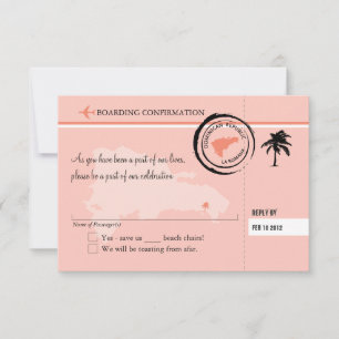 Carte d'embarquement RSVP pour la République domin