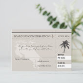 Carte d'embarquement RSVP POUR LE COSTA RICA (Debout devant)
