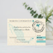 Carte d'embarquement RSVP pour le Mexique (Debout devant)