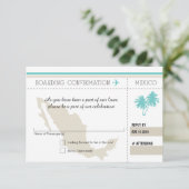 Carte d'embarquement RSVP POUR LE MEXIQUE (Debout devant)