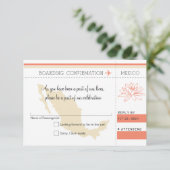 Carte d'embarquement RSVP POUR LE MEXIQUE (Debout devant)