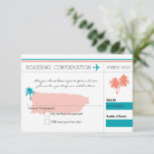 Carte d'embarquement RSVP pour Porto Rico (Debout devant)