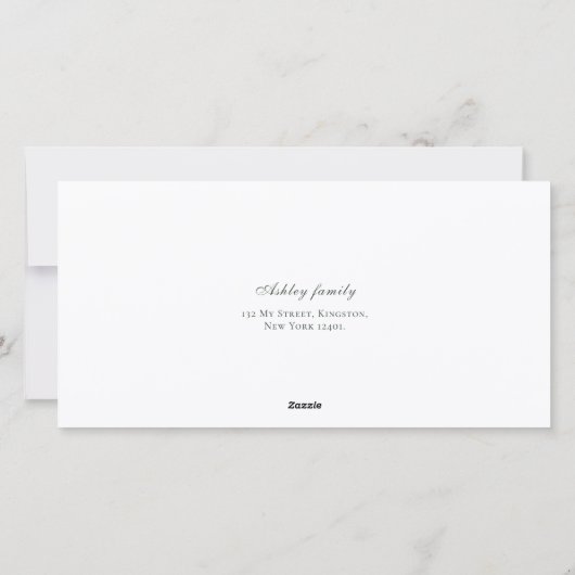 Carte d'embarquement Sage Qr Code Mariage Destinat (Dos)