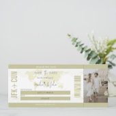 Carte d'embarquement simple et moderne Destination (Debout devant)