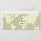 Carte d'embarquement simple moderne Destination Ma (Dos)