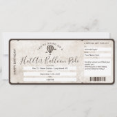 Carte d'embarquement surprise Billetterie Balloon  (Devant)