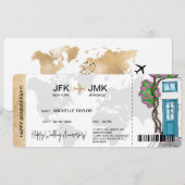 Carte d'embarquement Surprise Ticket Destination G (Devant / Derrière)